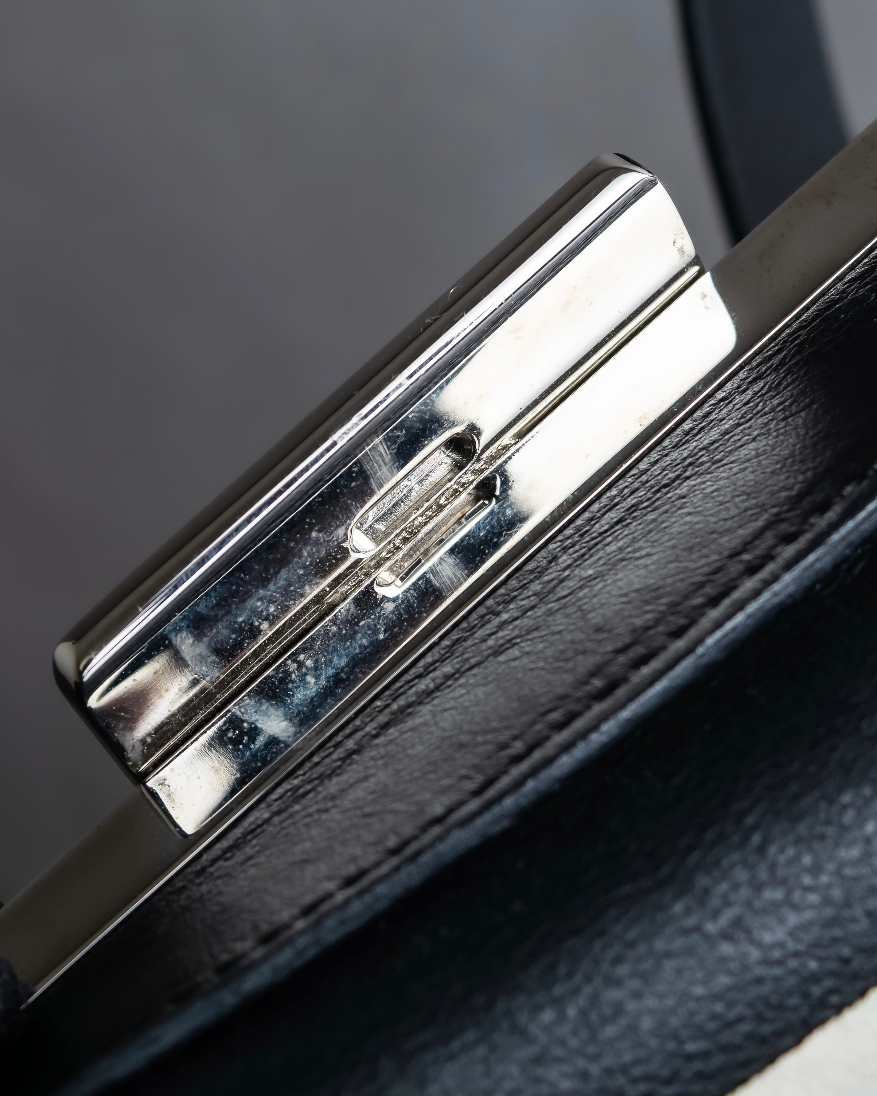 "MARNI" Side ribbon design rounded body leather bag