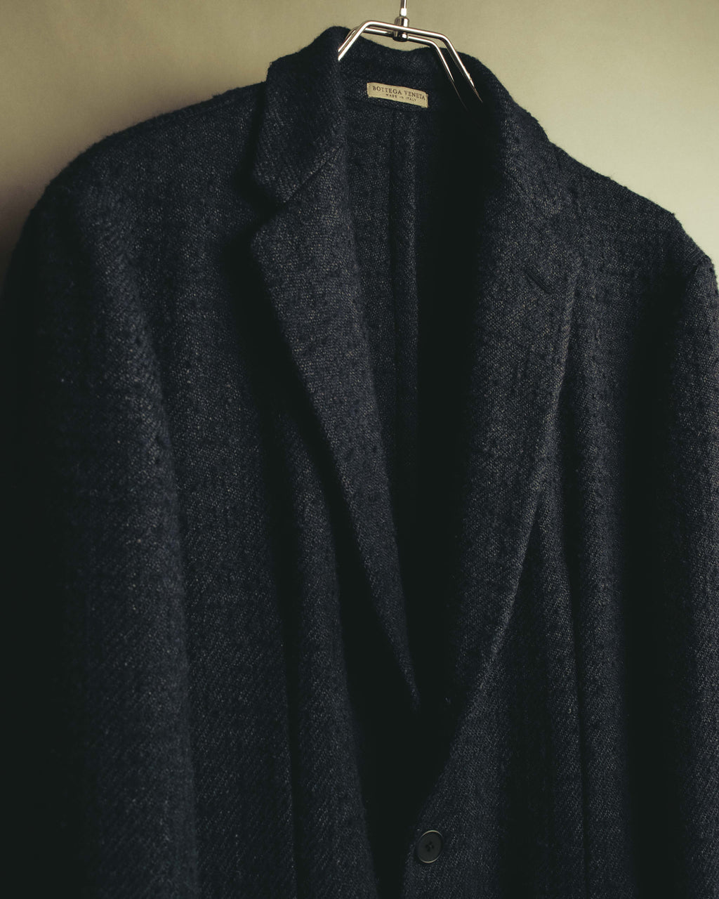 "BOTTEGA VENETA"  Late 90's-early 00's textured tailored short coat
