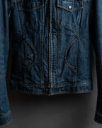 "Dolce & Gabbana" Cutting stitch detail denim jacket