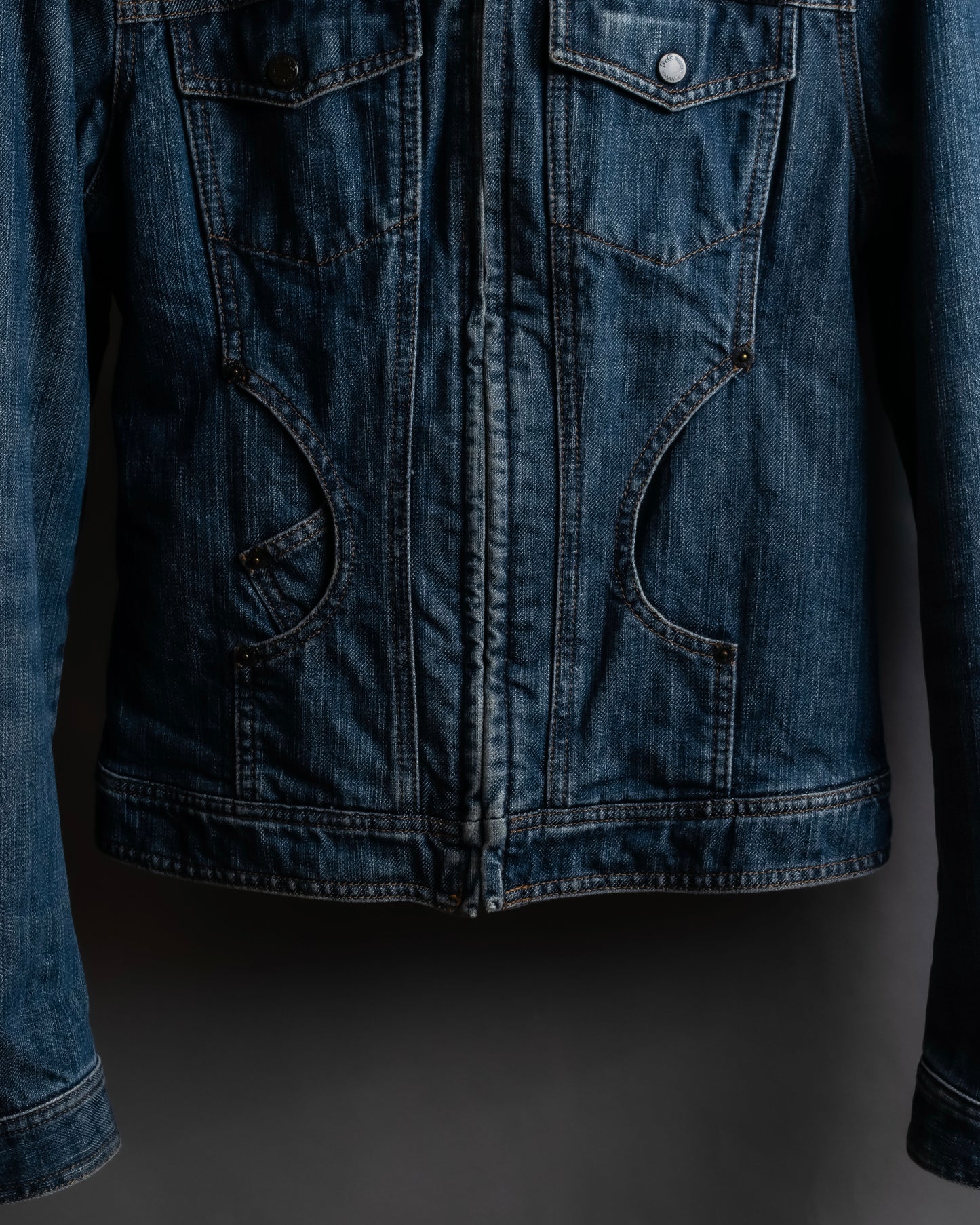 "Dolce & Gabbana" Cutting stitch detail denim jacket