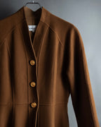 -SPECIAL- "Christian Dior" 80's-90's
Shaped flare silhouette collarless coat