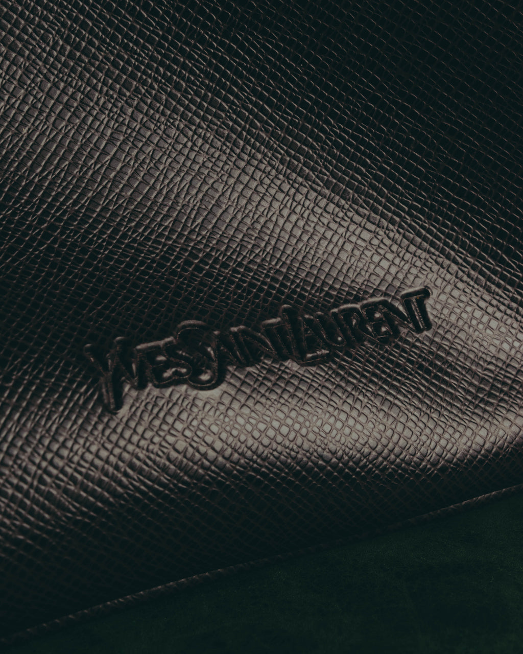 "Yves Saint Laurent" 90's-00's Classic textured leather structured top handle bag