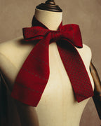 "Hermès" Silk knit scarf tied