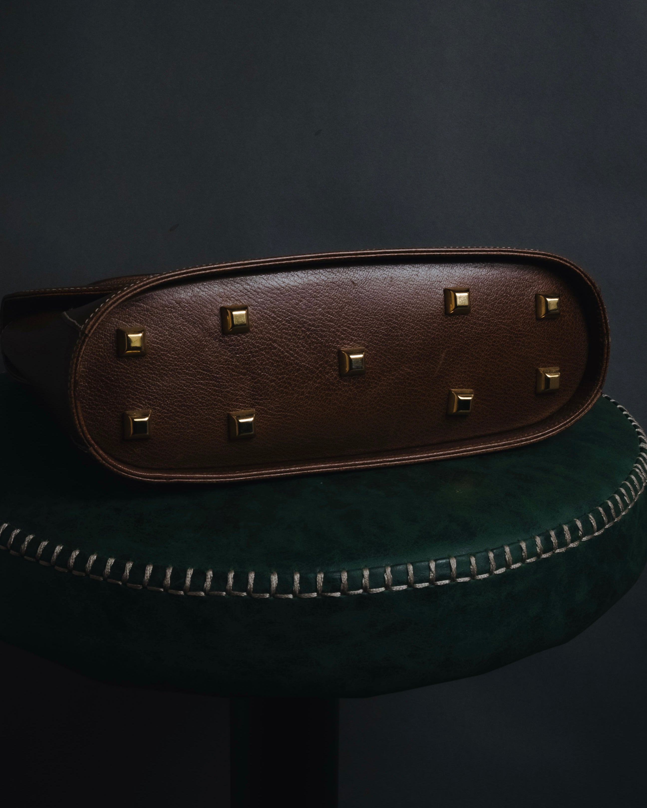 "Salvatore Ferragamo" 90’s structured top-handle leather bag