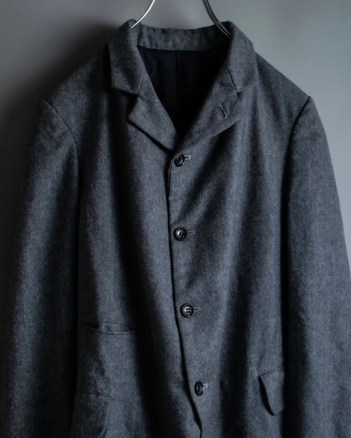 "Comme des Garçons" Stand collar multiple pocket tailored jacket