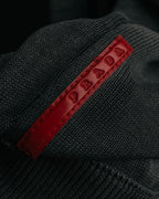 "PRADA" 90's-00's Minimal cotton zip cardigan