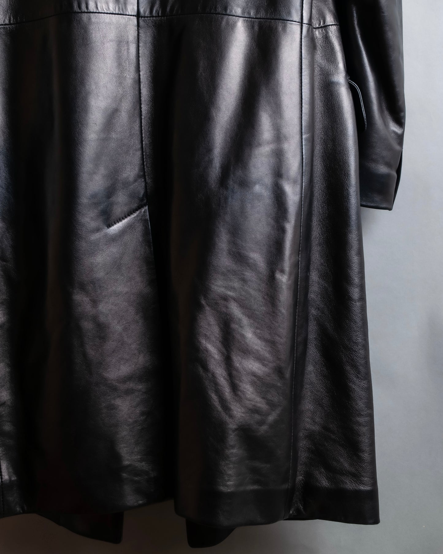 "GIANFRANCO FERRE" Oversized lamb leather chester coat