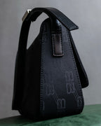 "BALENCIAGA" BB monogram jacquard shoulder bag