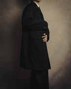 -SPECIAL- “VALENTINO” 2000’s Satin lapel single breasted wool coat