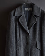 "BALENCIAGA" Alpaca blend maxi length shaped chester coat