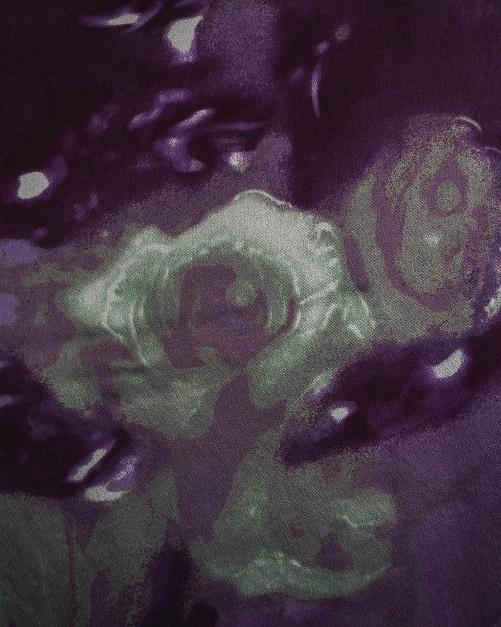 "Christian Dior" Abstract floral marbled print scarf