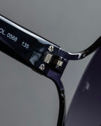 "LOEWE" Anagram logo engraved oval sunglasses
