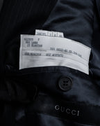 "GUCCI" 90's Elegant suiting pinstripe set up