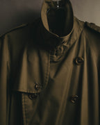 “Burberrys” 80’s Heritage check long trench coat