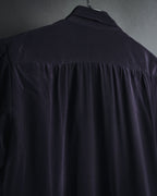 "Yves Saint Laurent" Late 80s silk bow tie blouse