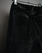 “Christian Dior MONSIEUR” 80’s-90’s Velour two tuck wide trousers