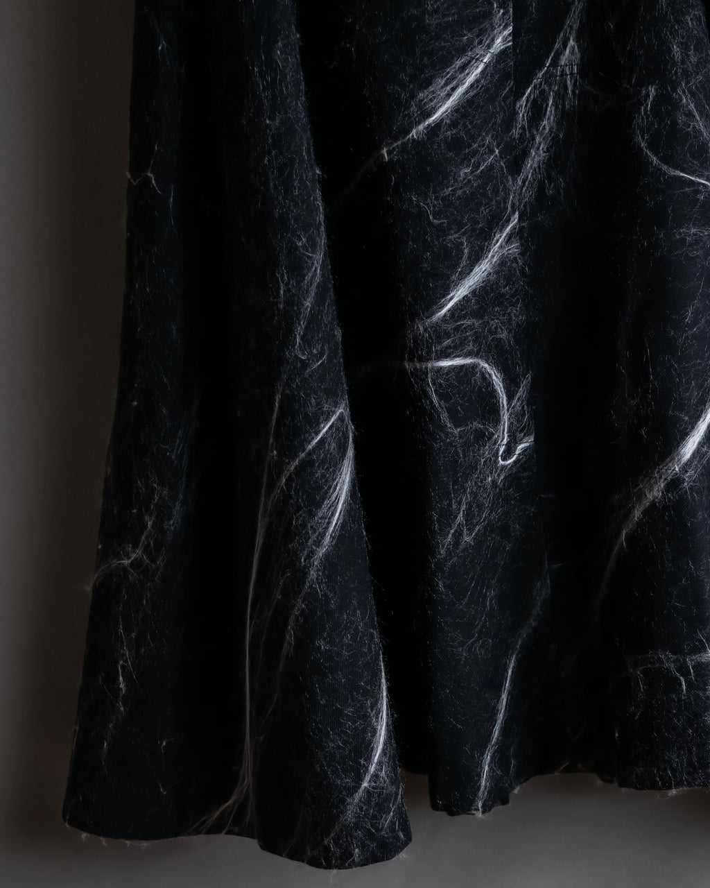 "Alviero Martini" Brushed marble pattern flared skirt