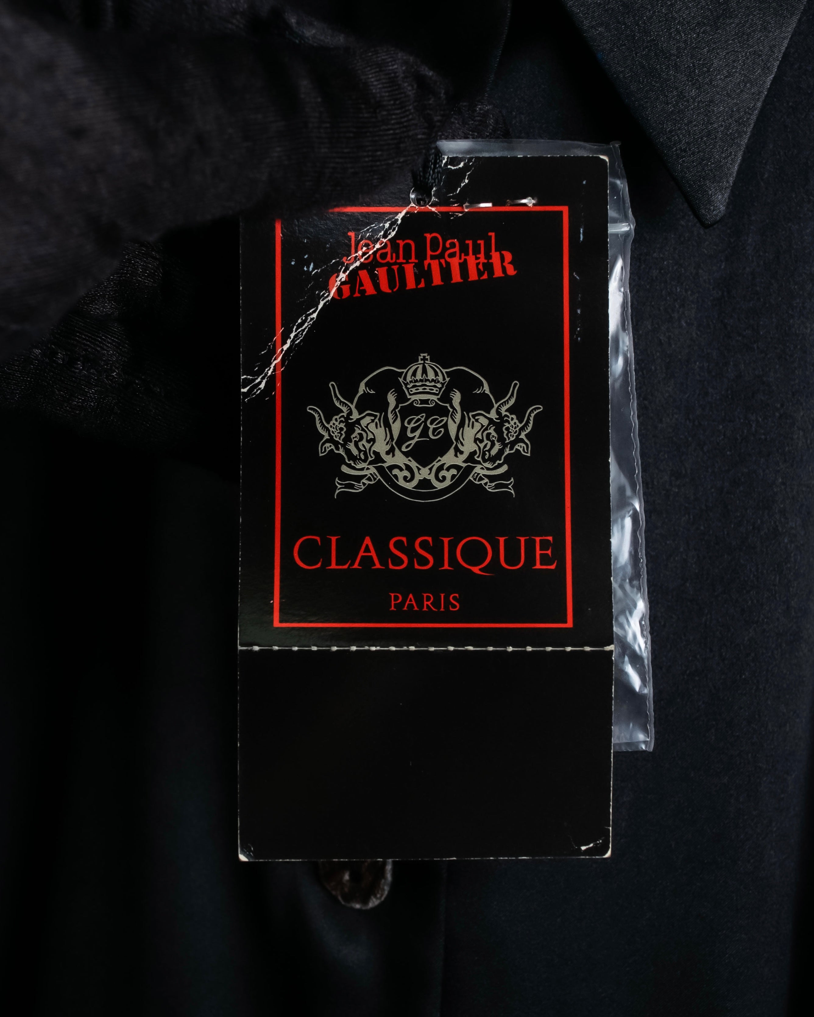 "JEAN PAUL GAULTIER" Beautiful glossy shirt dress