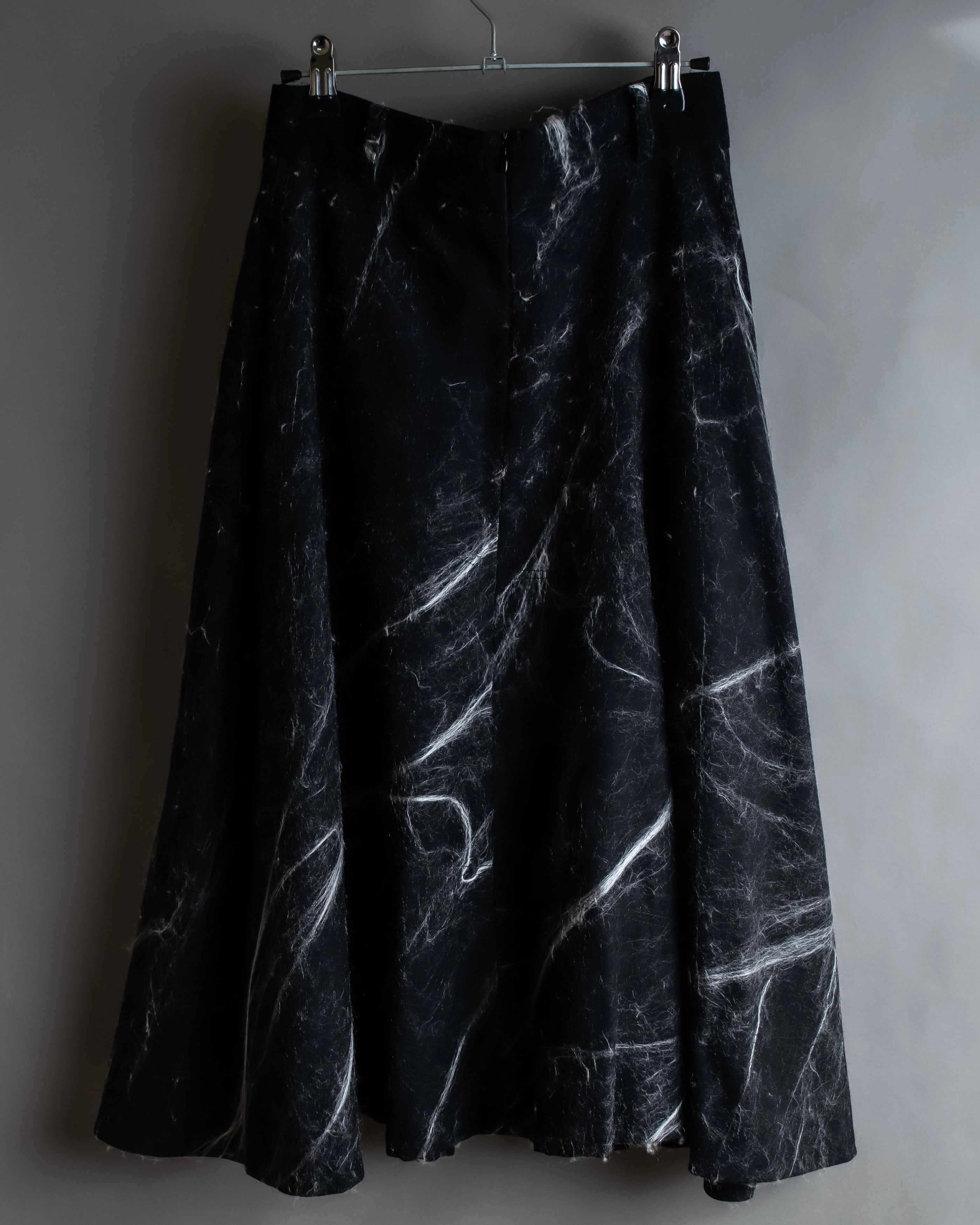 "Alviero Martini" Brushed marble pattern flared skirt