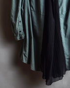 "UNDERCOVER" Raw edge frill design military-like shirt tunic