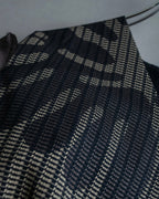 "FENDI" Logo print V-neck sleeveless top