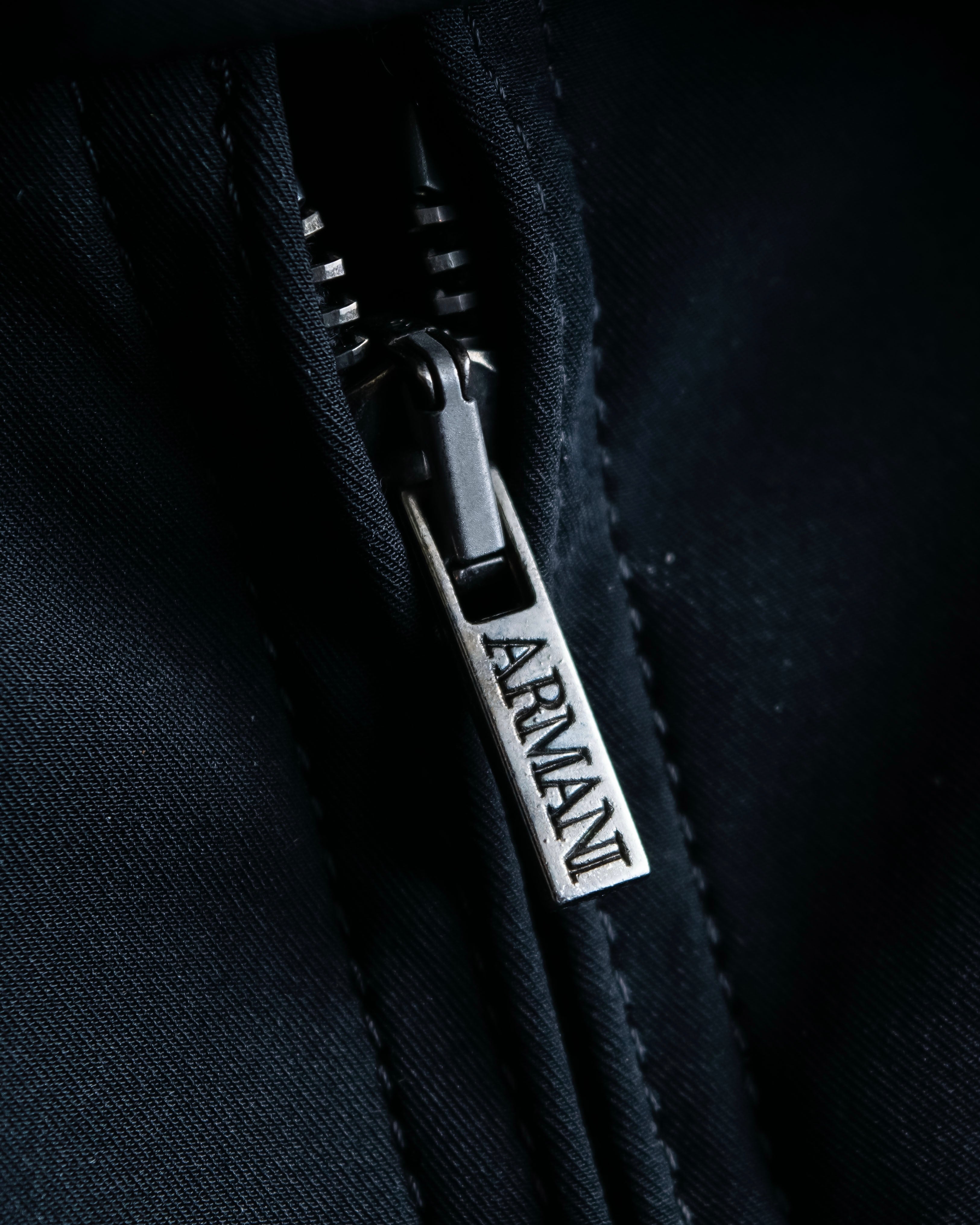 "ARMANI" Minimal design stand up collar blouson