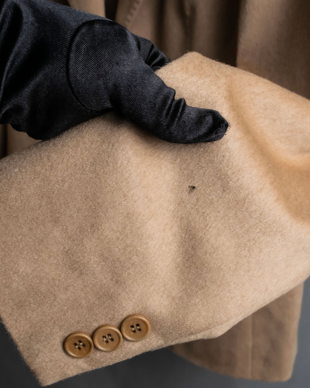 "Max Mara" Waist shape silhouette beige tailored jacket