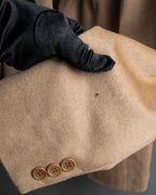 "Max Mara" Waist shape silhouette beige tailored jacket