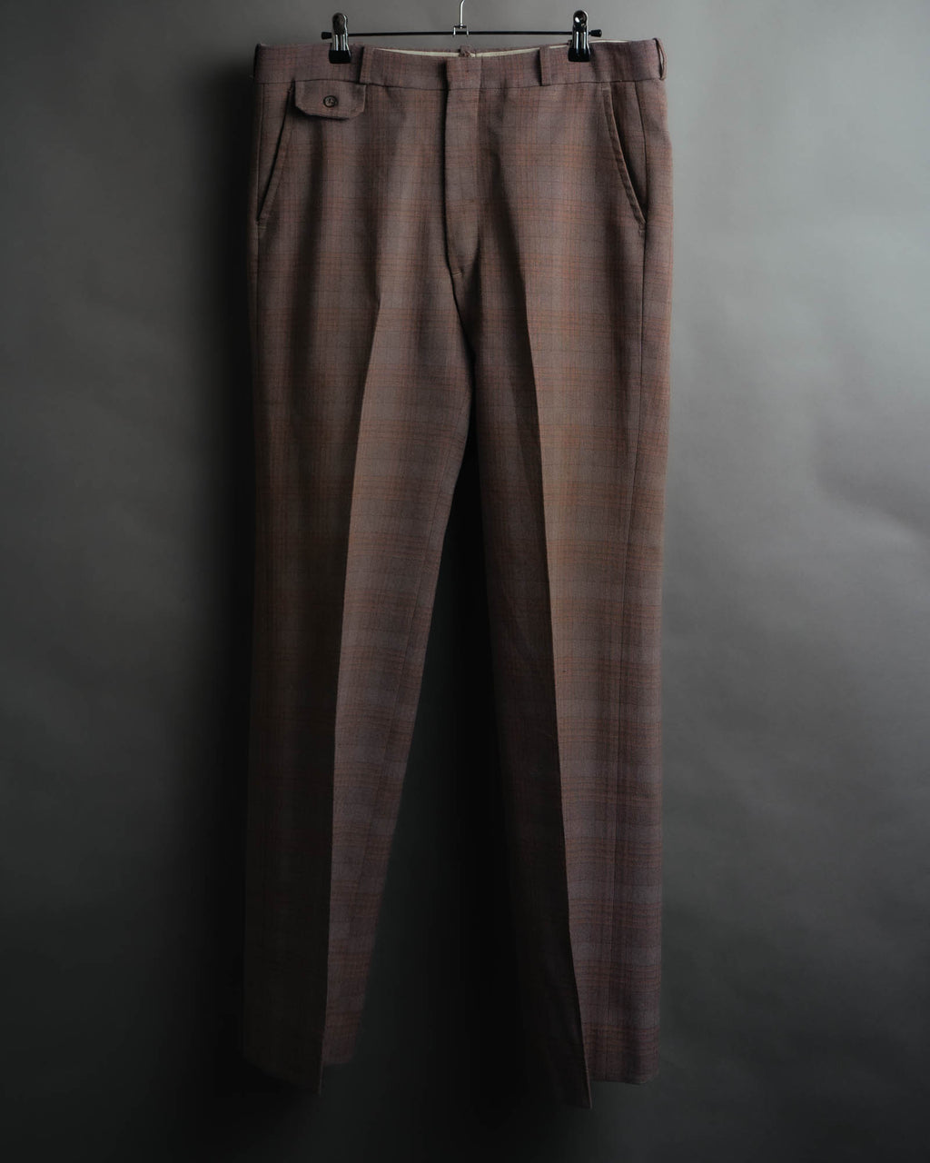 -MOOD MILLÉSIMES- “FARAH” 70’s-80’s plaid slacks with coin pocket