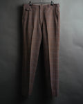 -MOOD MILLÉSIMES- “FARAH” 70’s-80’s plaid slacks with coin pocket