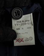 "Y's" 94AW sharp lapel cut design double-breasted jacket