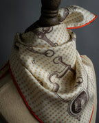 "HERMES" Carré 45 Gavroche MORS DE SELLE scarf