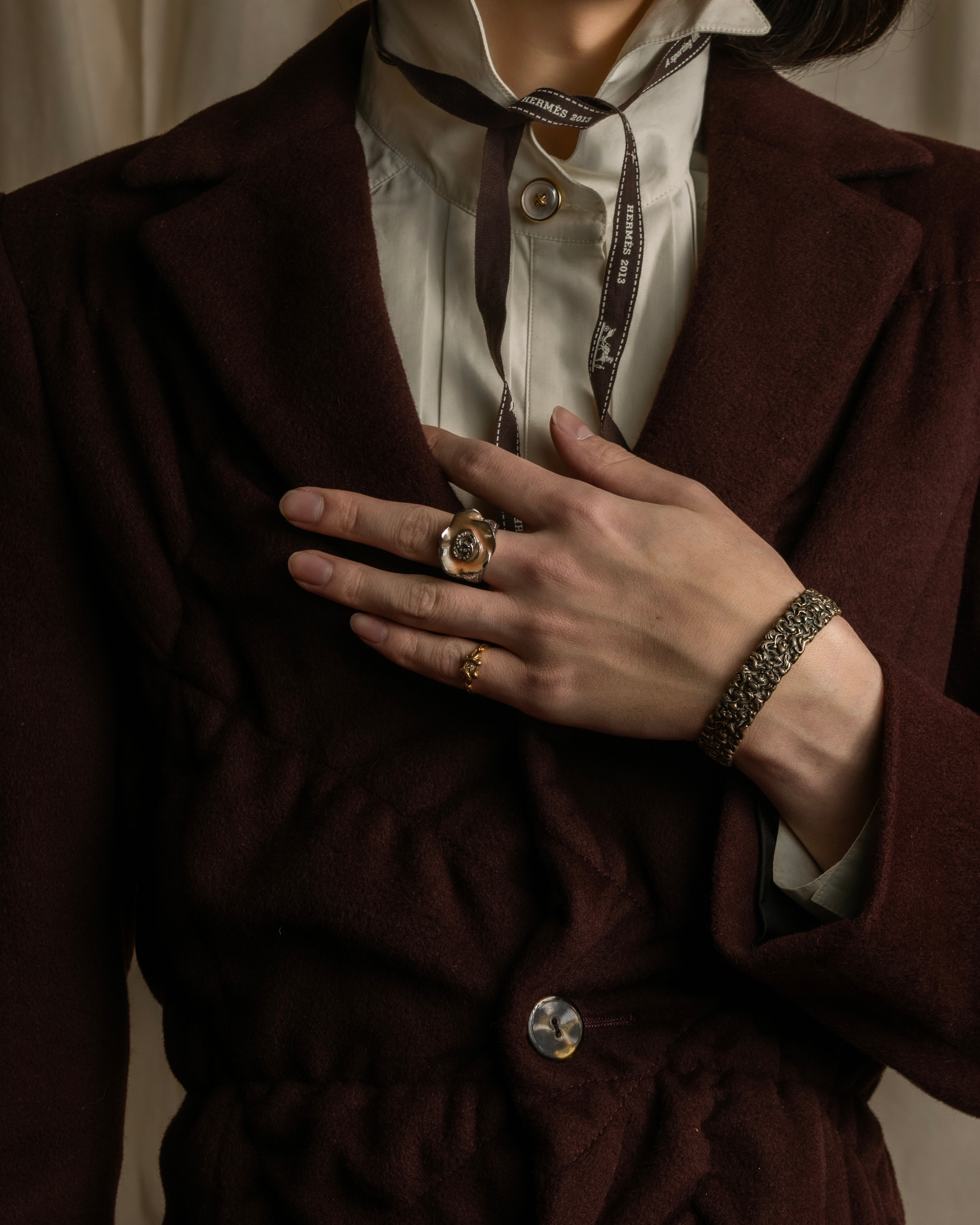 -SPECIAL- "JEAN PAUL GAULTIER"
 1990's-00's Gathered tuck shape design long coat