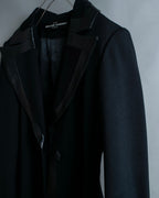"JEAN-LOUIS SCHERRER" tailored leather lapel jacket
