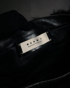 "MARNI" 2011 winter edition shearling fur shoulder bag