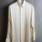 "Saint Laurent Paris" 100% silk rhinestone design shirt