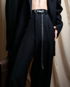 "GIORGIO ARMANI" Beautiful drape navy wool set up