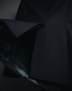 "GUCCI" 90’s-00’s minimalist asymmetrical wooljacket