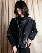 "JIL SANDER" Glitter jacquard V-neck cardigan