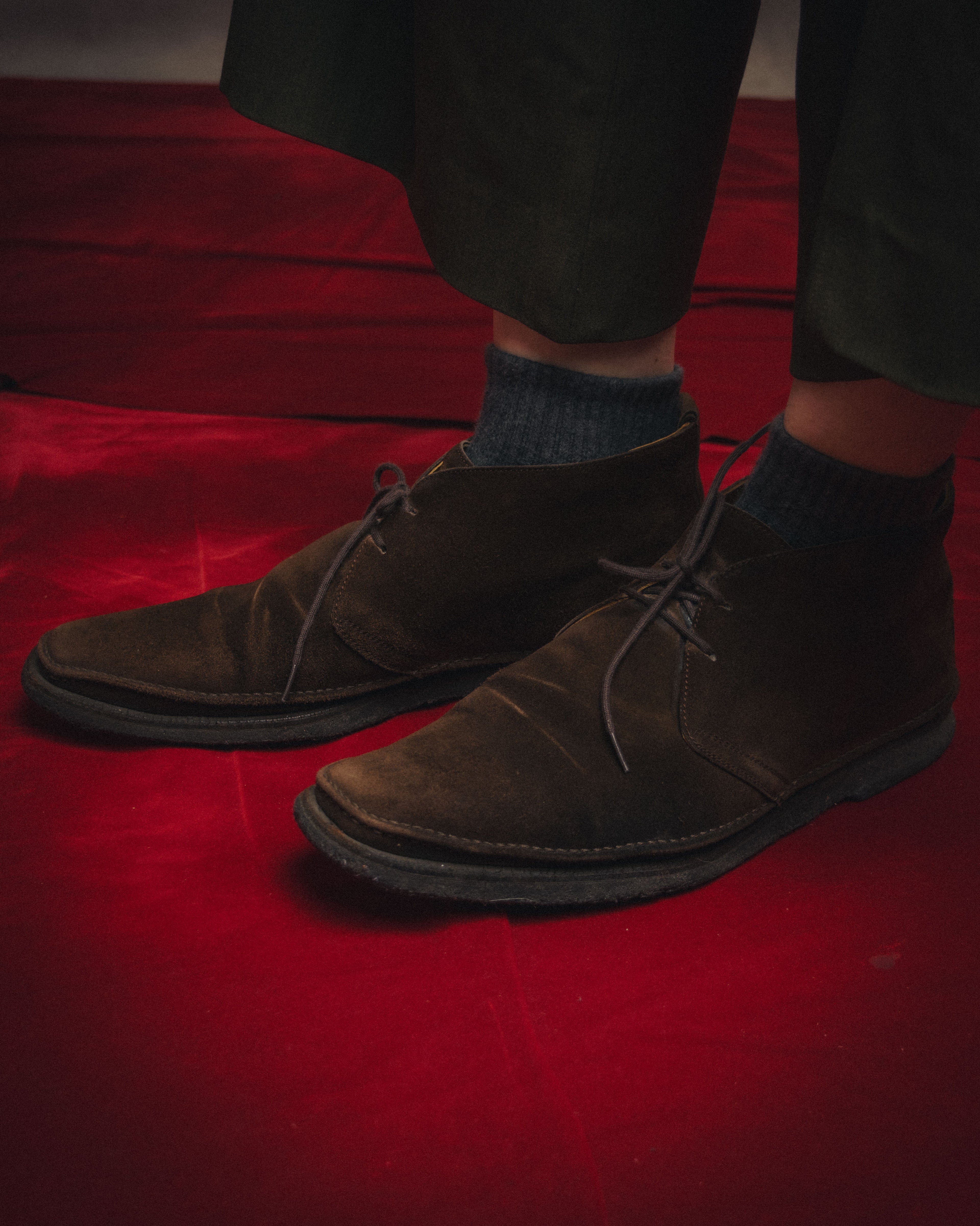 -SPECIAL- “HERMÈS” 1998-2003 Suede square toe chukka boots