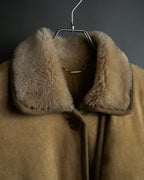 "LOEWE" 90's Panel-switched design mouton shearling coat