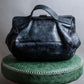 "ANN DEMEULEMEESTER" Tucked design purse leather one handle bag