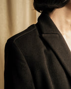 "VALENTINO" Shaped silhouette mocha brown chester coat