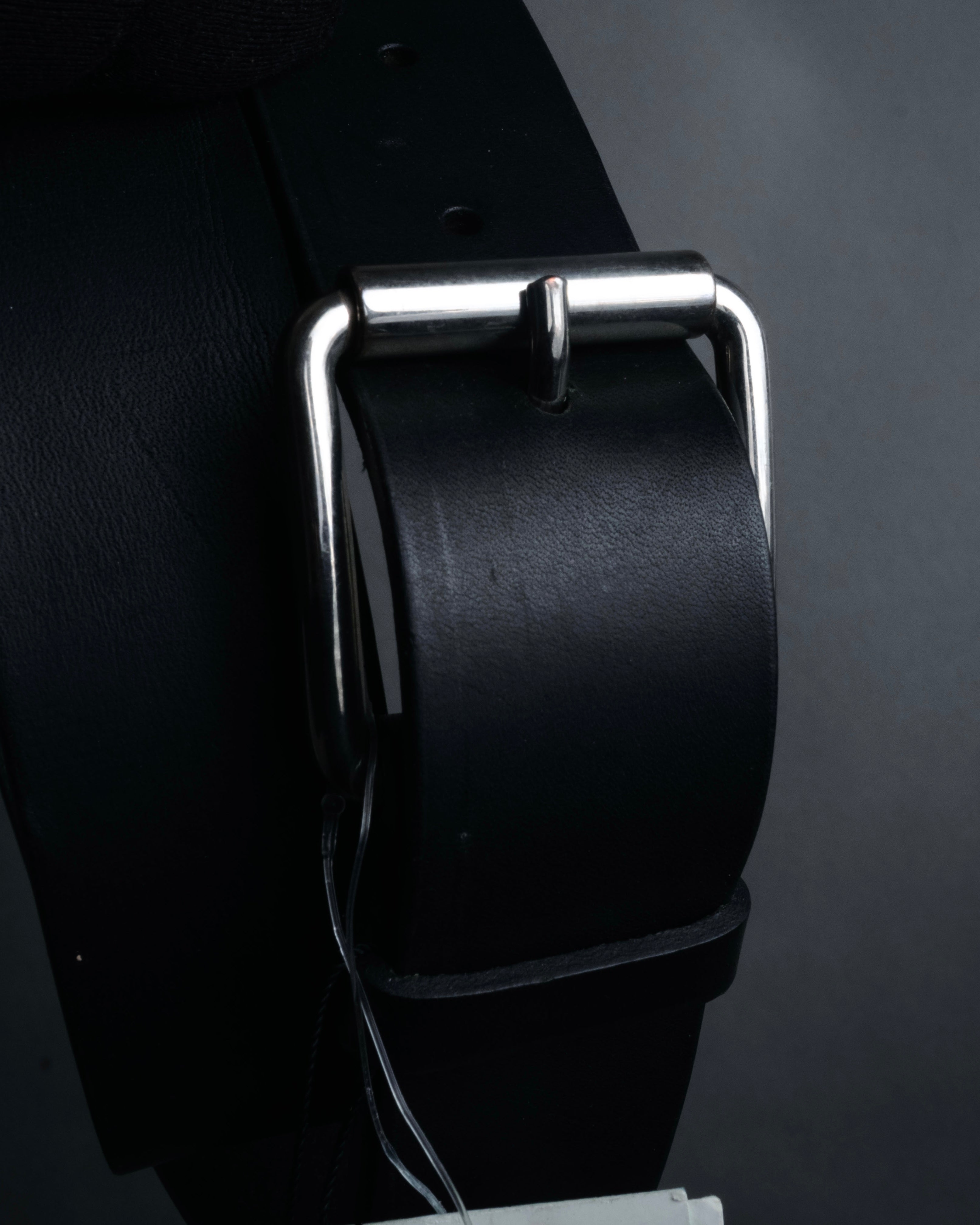 “COMME des GARCONS SHIRT” 00’s Minimal leather roller belt