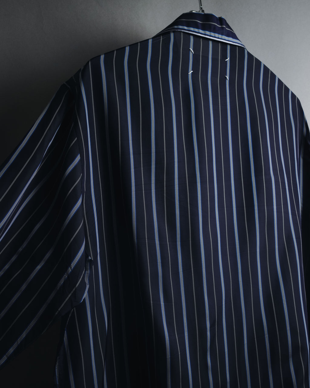 "Maison Margiela" 2021AW piped striped lounge shirt