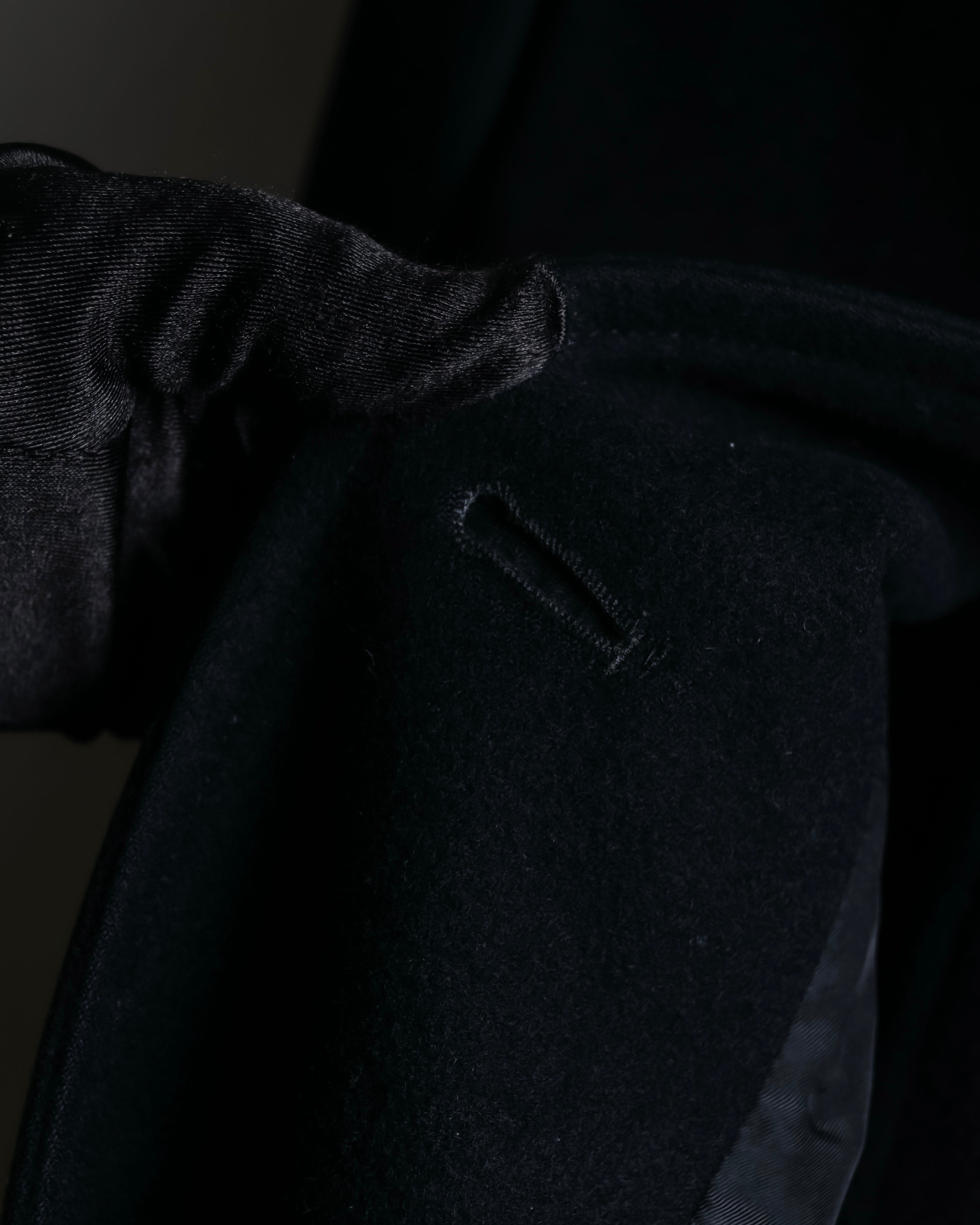 "JIL SANDER" 100% cashmere straight line stand collar coat