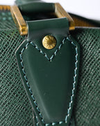 LOUIS VUITTON/ “Taiga Kendall GM” 2 Way Big Boston Bag Green
