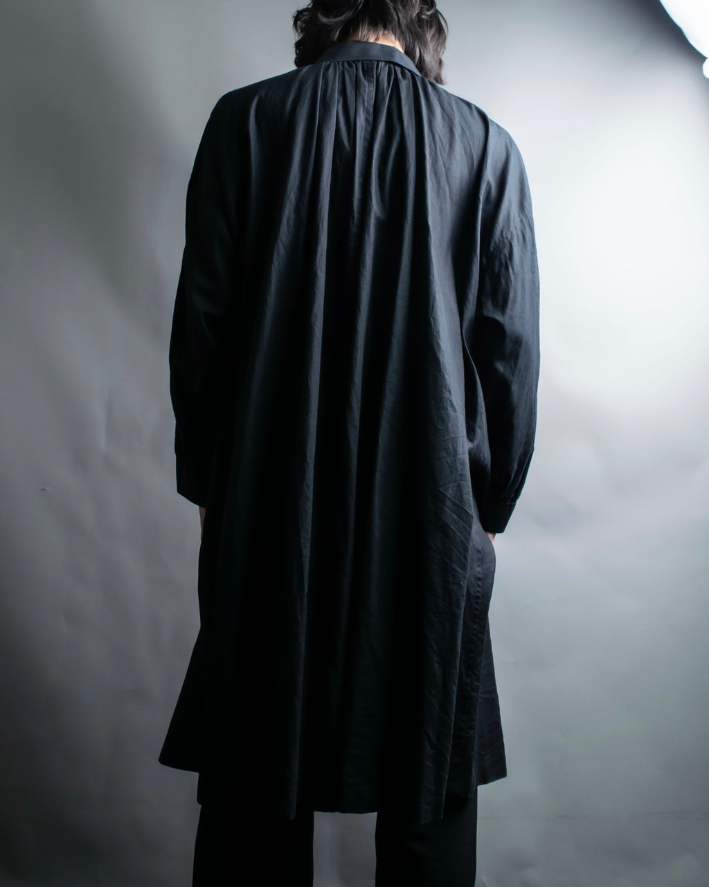 "YVES SAINT LAURENT" Black mode style shirt coat