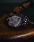 "YVES SAINT LAURENT" 00’s Amethyst stone signet ring