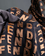 "FENDI" Silk blended logo scarf